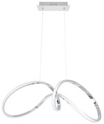 LED Luster na lanku TESORO LED/48W/230V lesklý chróm