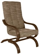 Kreslo pohojdávacie Oskar, hnedá / orech (berlin 04)