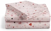 Bavlnená plachta do detskej postieľky LOVITA ružová 110x160 cm