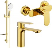 Mexen Milo DF05 sprchová súprava, zlatá - 71304DF05-50