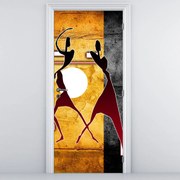 Fototapeta na dvere - Staroveká maľba (95x205cm)