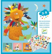 Výtvarná hra so samolepkami – Vytvor si zvieratká