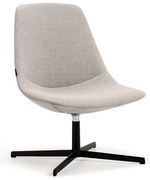 Kreslo LANGLEY, čierna/šedohnedá