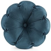 DEKORAČNÝ VANKÚŠ FLOWER41 37X37 CM MODRÁ
