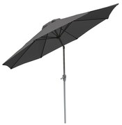 Slnečník N19 Ø 3m sklopný polyester/hliník - antracit