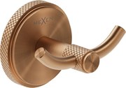 Mexen Gravo, nástenný dvojitý háčik na uteráky, medená matná, 70A93012-65