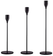 Verk 27581 Sada svietnikov Glamour, 3 ks čierna