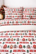 INTERMEDIC SK Posteľná obliečka Vianočná Dedinka 140x200/70x90 cm