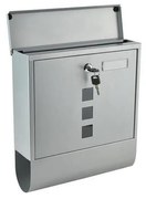 Poštová schránka 34x30,7 cm strieborná