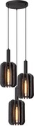 Lucide 45492/13/36 - Luster na lanku RAFAL 3xE27/40W/230V čierna/šedá