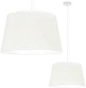 Závesné svietidlo Gaja, 1x krémové textilné tienidlo, (fi 44cm), w