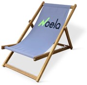 Plážové skladacie kreslo NOELA sivé