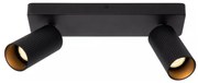 Lucide 09939/02/30 - Bodové svietidlo CLUBS 2xGU10/40W/230V čierna