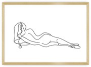 Plagát Figure Line III