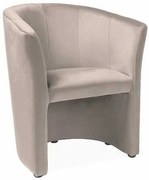 Kreslo Cuba Velvet, svetlo hnedá