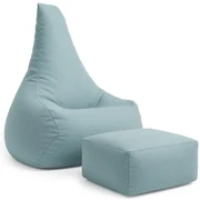 MeowBaby® Sedací vak s opierkou nôh Tearo, cloudberry-sky-blue