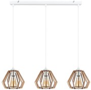 Luster na lanku BERGO 3xE27/60W/230V biela