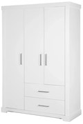 Biela detská šatníková skriňa 139x199 cm Maxi – Roba