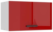 Kuchynská skrinka Belini Premium Full Version nad digestor 60 cm červený lesk Wood