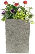 AMADEA Betónový kvetináč odľahčený - hrubý, 33x33x50, 5cm, český výrobok