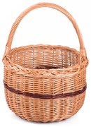 Nákupný kôš prútený Lány III.priemer 20 x v. 16/25(cm)