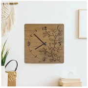 Li-Go 5499/DUB2 - Nástenné hodiny 1xAA 40x40 cm dub