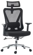 Kancelárska ergonomická stolička Neoseat KETTY — čierna, nosnosť 130 kg