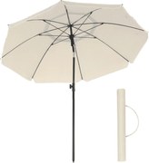 Slnečník SOLARA, Ø160cm, béžová SongmicsHome
