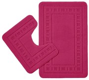 Tmavoružové WC kúpeľňové predložky v súprave 2 ks 50x80 cm Armoni – Catherine Lansfield