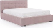 Manželská posteľ Firenzo s úložným priestorom 180x200 - ružový zamat Soro 61