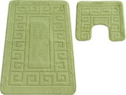 DY Kúpeľňová sada koberčekov s výrezom Montana Ethnic - zelená II