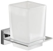 Závesný hranatý držiak kefiek MEXEN ARNO - kov / sklo - chrómový, 7020738-00