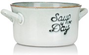 Kameninová miska na polievku Soup 500 ml svetlosivá