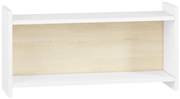 Detská nástenná polica BUBO 35x72 cm biela/svetlý buk