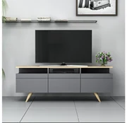 TV stolík/skrinka Vulema 2 (antracit + dub) . Akcia -18%. Vlastná spoľahlivá doprava až k Vám domov. 1095467