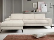 Rohová sedacia súprava Cannes, svetlo béžová štrukturovaná látka%