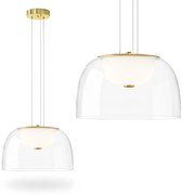 Toolight Toolight, LED závesné svietidlo 12W, 4000K, 1000lm, APP1690-1PC B, zlatá, OSW-04370