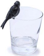Dekorácia na kvetináč KOLIBRÍK čierna