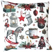 Vianočná obliečka na vankúš Luskáčik Veľkosť: 40x40 cm