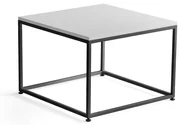 Konferenčný stolík MOOD, 700x700 mm, biela, čierna