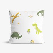 Goldea detská bavlnená obliečka na vankúš - dinosaurie dobrodružstvo 30 x 50 cm