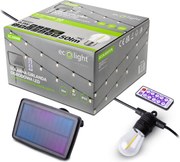 ECOLIGHT Solárna záhradná girlanda LED 10 m + 10x žiarovka