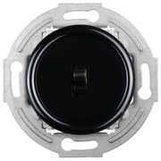 Elhard Vypínač Retro Klasik jednopólový č.1, čierny KL1201B