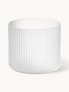 Ručne fúkané reliéfne poháre Ripple, 4 ks