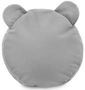 Plyšová podnožka TEDDY svetlo sivá