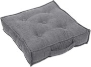 Prešívaný puf grafitová 46x46x13cm