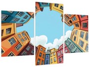 Obraz - Medzi domami (90x60 cm)