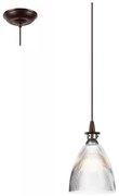 LED Luster na lanku JODI 1xE27/60W/230V bronz