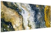 Obraz - Zlatá abstrakcia (120x50 cm)