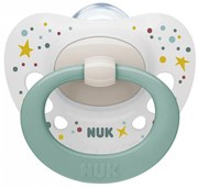Dojčenský cumlík  NUK Signature 0-6m zeleno biela